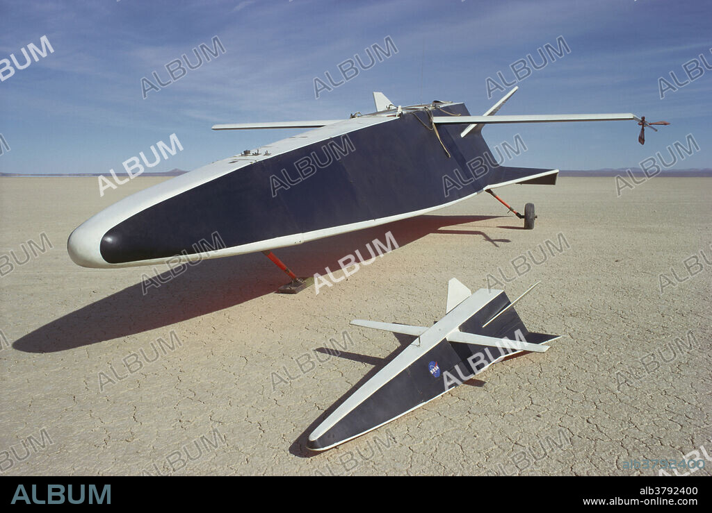 Early NASA flight test models of lifting bodies at the Dryden Flight Research Center (DFRC), Edwards Airforce Base, CA.