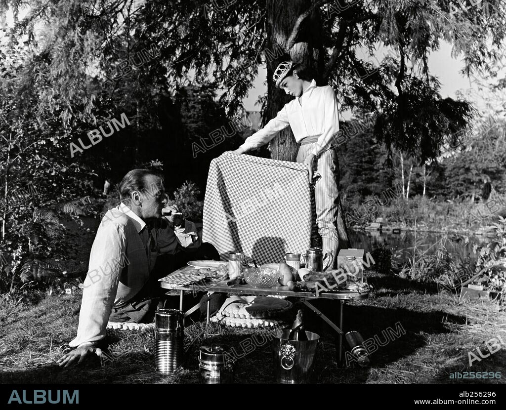 AUDREY HEPBURN und GARY COOPER in ARIANE - LIEBE AM NACHMITTAG, 1957 (LOVE IN THE AFTERNOON), unter der Regie von BILLY WILDER. Copyright BILLY WILDER.