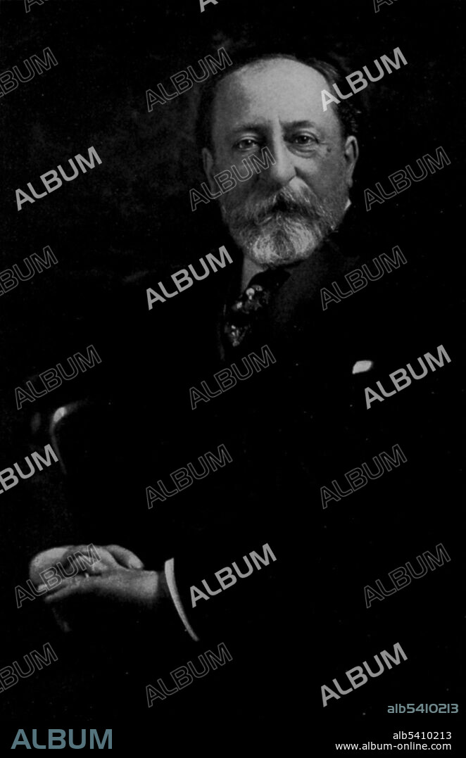 Charles-Camille Saint-Saëns (October 9, 1835 - December 16, 1921) was a French composer, organist, conductor and pianist of the Romantic era. He was a musical prodigy and a pioneer in recorded music. From the 1870s until the end of his life he made 179 trips to 27 countries. No photographer credited, undated (cropped and cleaned).