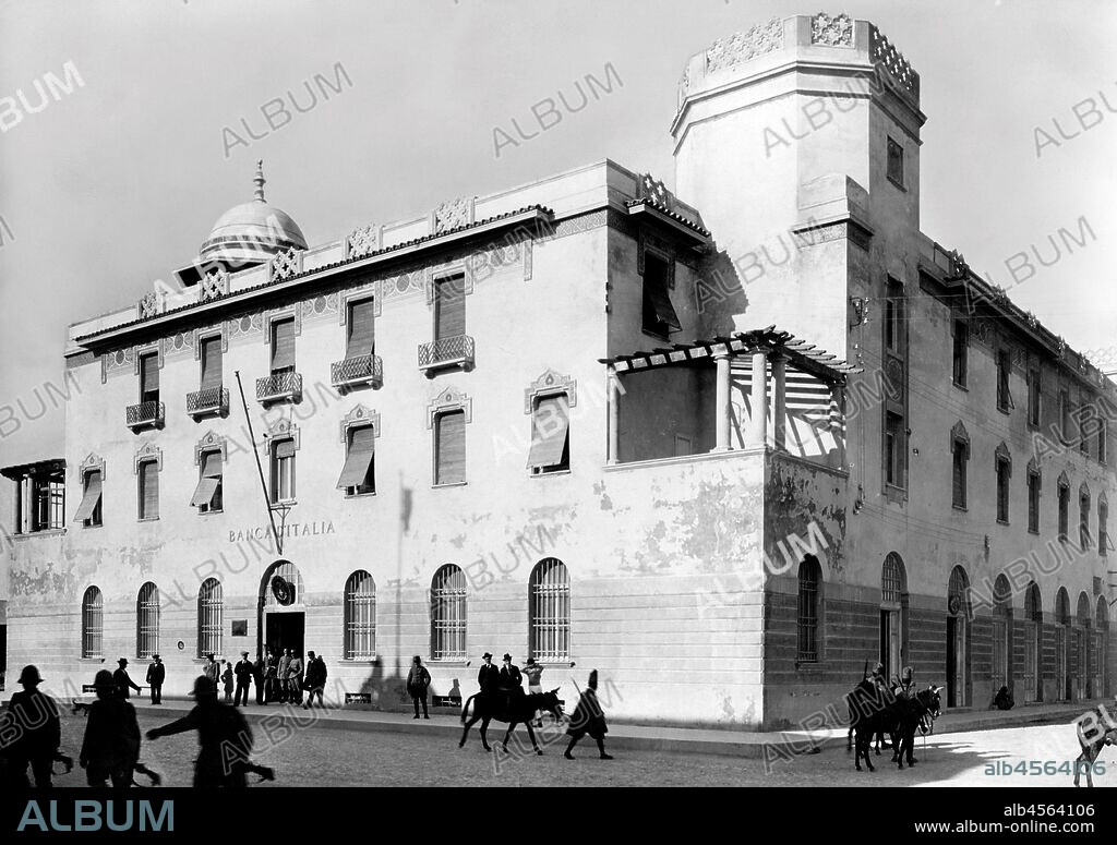 Libya. benghazi. banca d'Italy palce. 30s.