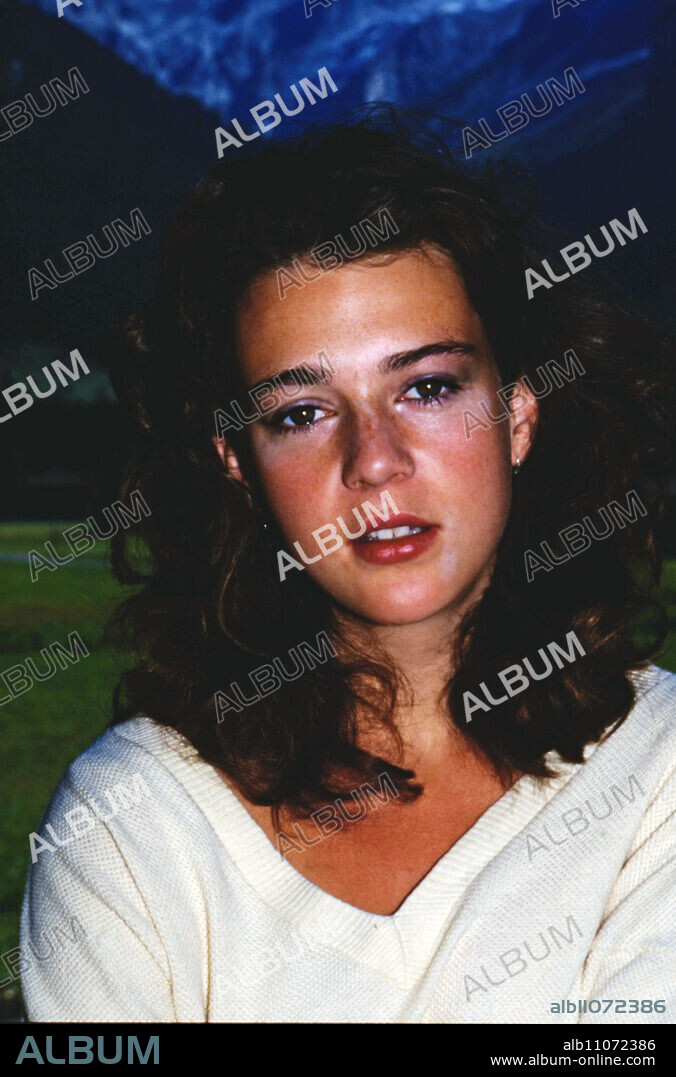 Maruschka Detmers, actress from the Netherlands, here at the press conference of the television film: Via Mala, Germany, 1985.