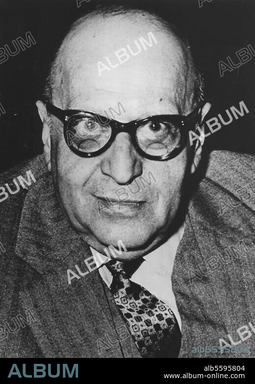 Horkheimer, Max Philosopher and sociologist (member of the Frankfurt School). Stuttgart 14.2.1895 - Nuremberg. 7.7.1973. Portrait photo, 1968.