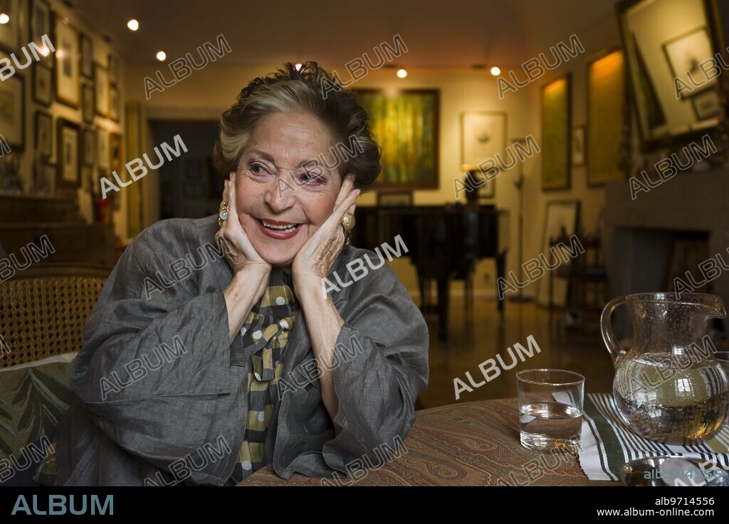 Teresa Berganza en su casa de el escorial foto Matias nieto Archdc Madrid 25/04/2013 Matias nieto.