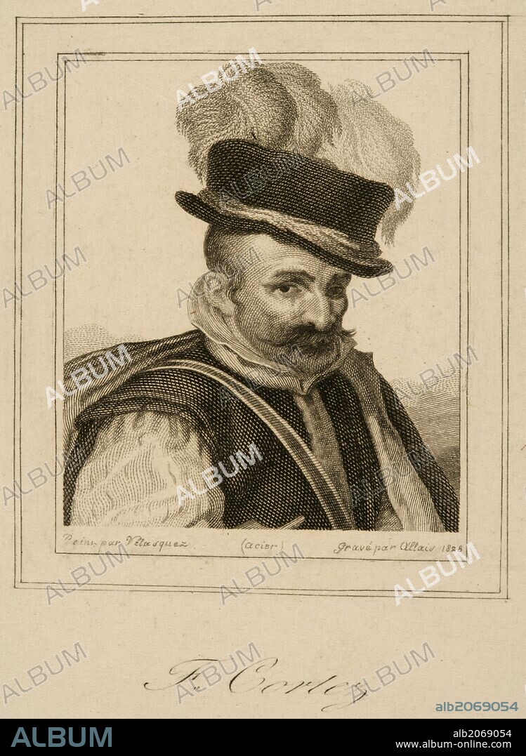 DIEGO VELAZQUEZ y LOUIS-JEAN ALLAIS. Louis-Jean Allais; Diego Rodríguez de Silva y Velázquez / 'El bufón llamado "don Juan de Austria"', 1828, Escuela Francesa, Aguafuerte sobre Papel, 164 mm x 105 mm, G03015.