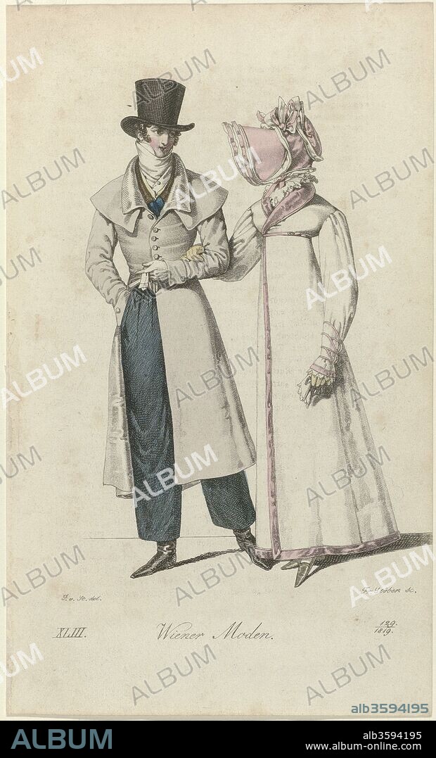 FRANZ XAVER STÖBER. Vienna Fashion. From Wiener Zeitung für Kunst, Literatur und Mode.