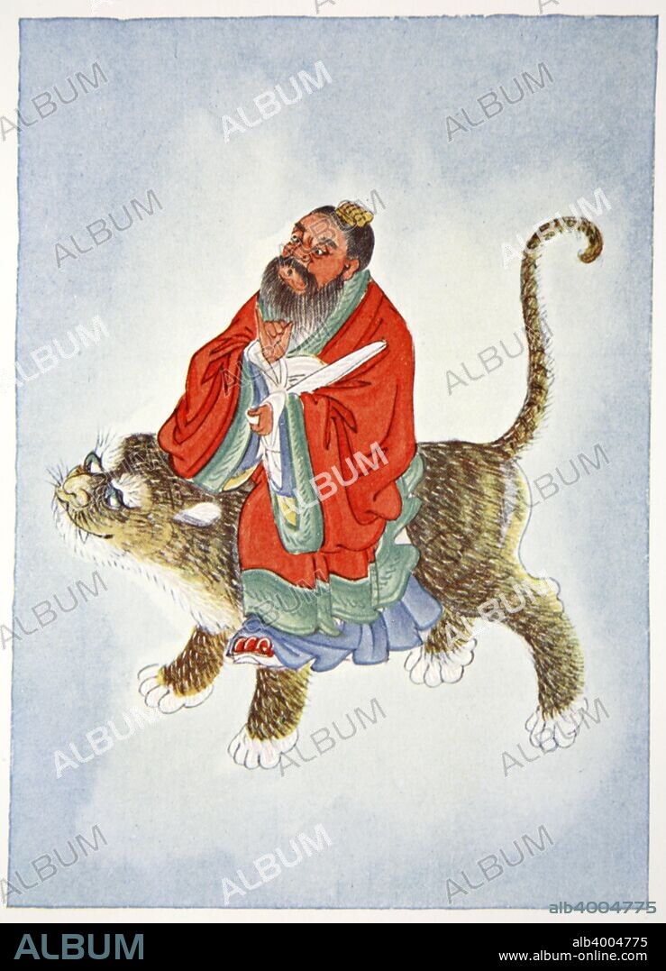 Zhang Daoling, Chinese Taoist hermit and philosopher, 1922. Zhang Daoling (Chang Tao-Ling) (fl 35 AD) is regarded as the true founder of existing Taoism. From Myths and Legends of China, by Edward TC Werner, published by George G Harrap & Co, 1922.