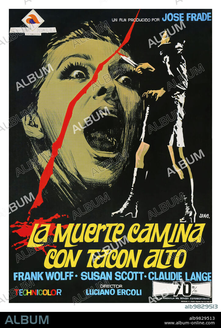 Poster of DEATH WALKS ON HIGH HEELS, 1971 (LA MORTE CAMMINA CON I TACCHI ALTI), directed by LUCIANO ERCOLI. Copyright Cinecompany.
