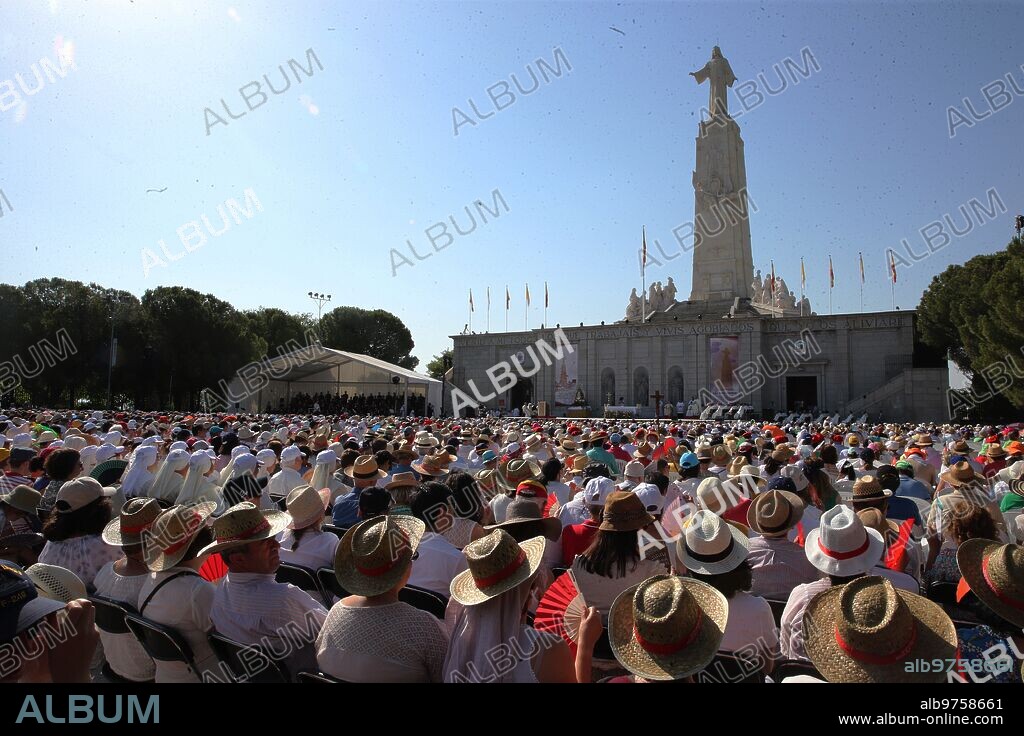 Getafe (Comunidad de Madrid), 30/06/2019. Misa en el Cerro de los Ángeles, oficiada por el arzobispo de Madrid Carlos Osoro, con motivo del centenario de la consagración de España al Sagrado Corazón de Jesús. Foto: Jaime García. ARCHDC.