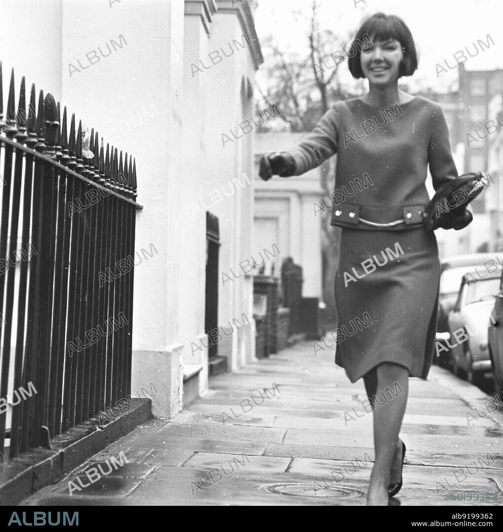Mary Quant in Chelsea, London, 1963. b. 1934. The fashion queen of the 1960s, who brought the mini-skirt and hot pants into daily wear and pioneered affordable fun fashion for young people. Photograph by George Douglas.