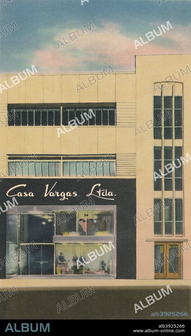 'The Modern Department Store Casa Vargas Ltda., Barranquilla', c1940s. From Barranquilla. [Raul de la Espriella B., Barranquilla].