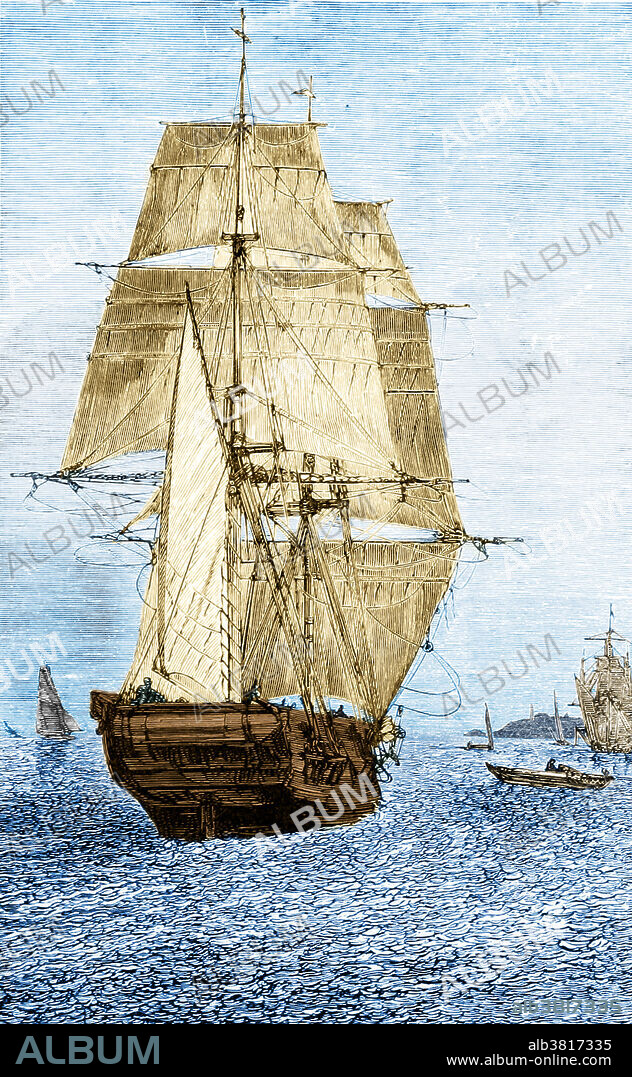 HMS Beagle in Phosphorescent Sea