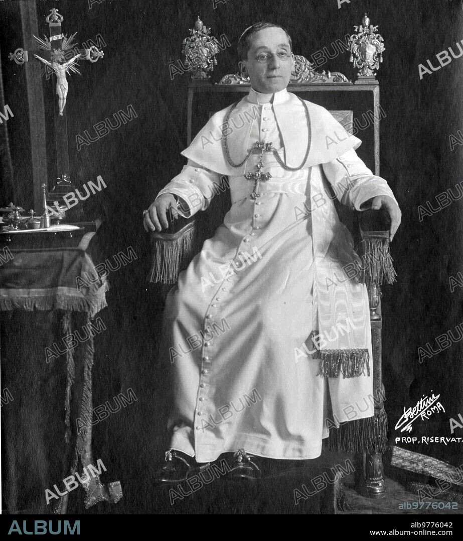 At the beginning of the year 1918. His Holiness Pope Benedict.