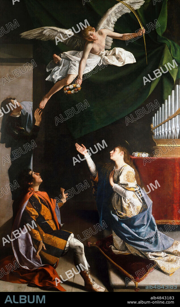 ORAZIO GENTILESCHI. The Holy Martyrs Cecilia, Valerian and Tiburtius.