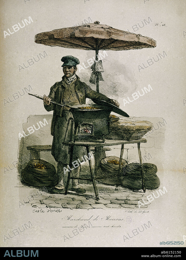 VERNEL CARLE / DELPECH. VENDEDOR AMBULANTE-CASTAÑERO.