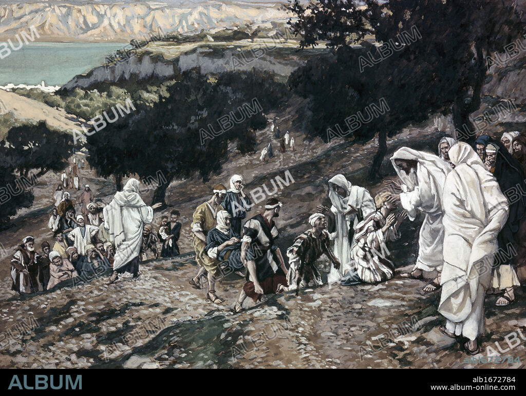 Jesus Healing the Lame and the Blind  James Tissot (1836-1902 French).