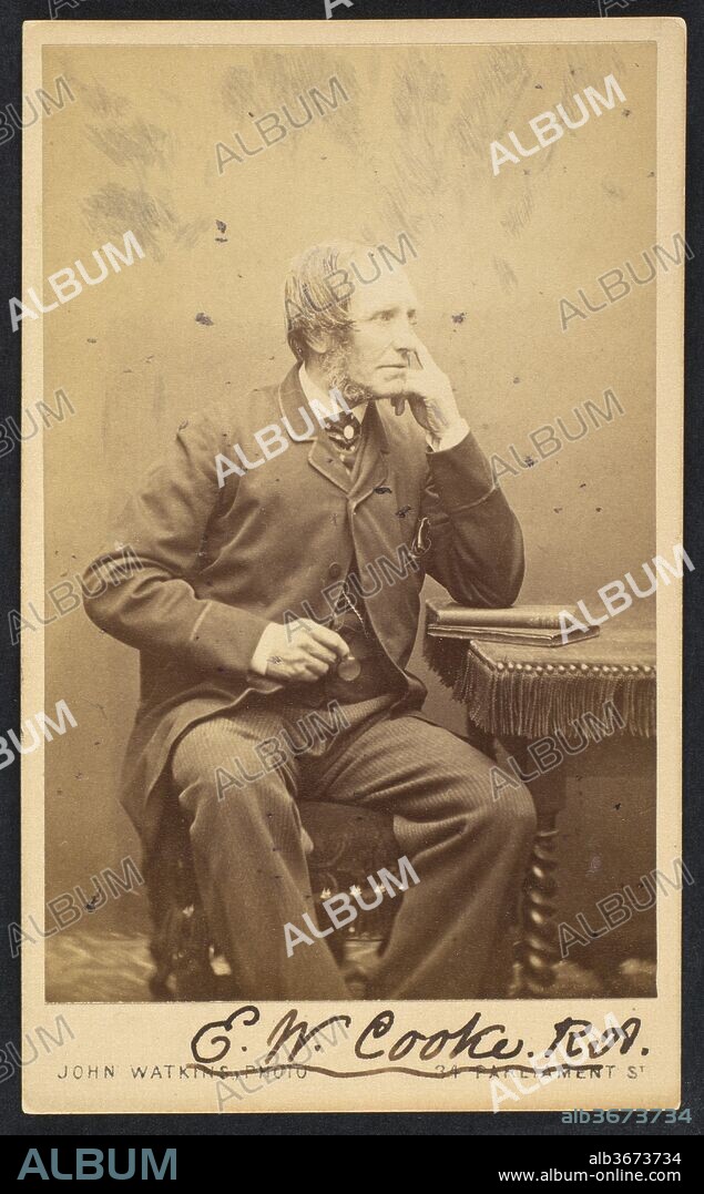 [Edward William Cooke]. Dimensions: Approx. 10.2 x 6.3 cm (4 x 2 1/2 in.). Photography Studio: John and Charles Watkins (British, active 1867-71). Date: 1860s.