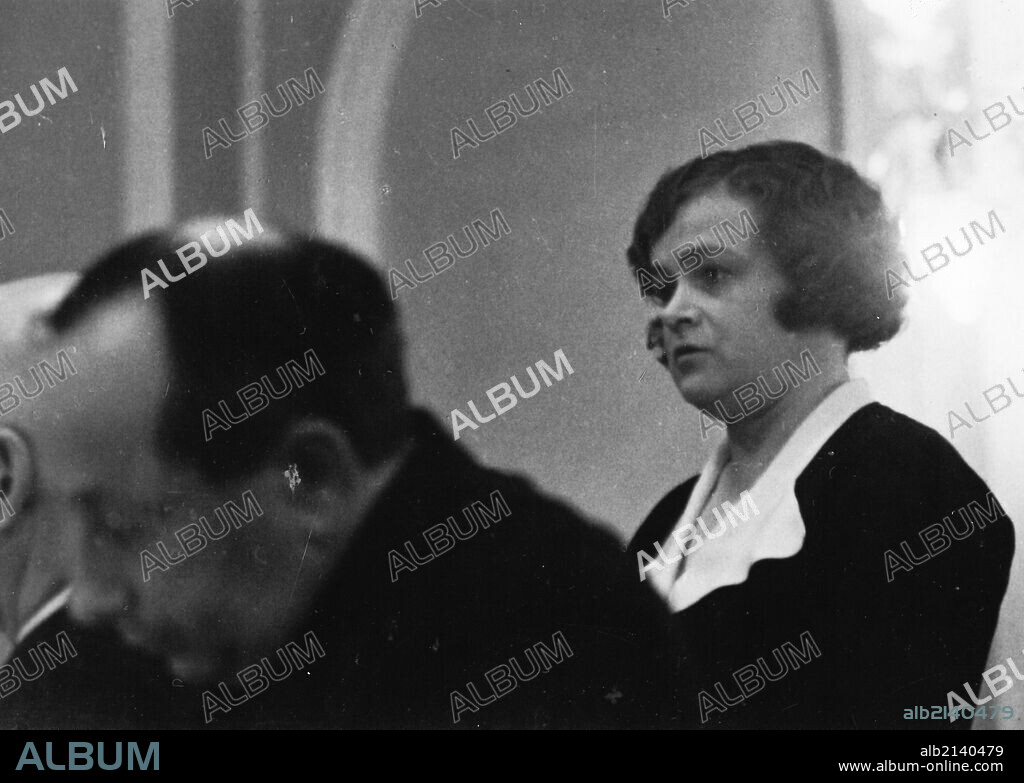 Anna kutuzova, a secretary at metropolitan vickers and a co-defendant, metro-vickers show trials, april 12-19, 1933.
