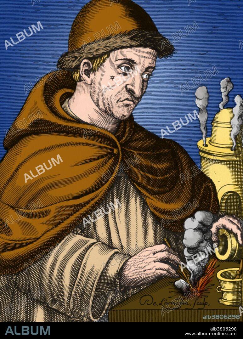 Berthold Schwarz was a legendary German (or in some accounts Danish or Greek) alchemist of the late 14th century, credited with the invention of gunpowder. The first reference to Schwarz is found in an anonymous manual of pyrotechnics, preserved in various 15th century copies. The relevant passage credits an alchemist and master of arts, Master Berthold, with the accidental discovery of gunpowder, without giving any further details as to time or place. Feldhaus (1910) thinks that reports of a Master Berthold in the early 15th century, should be taken seriously as historical testimony of an alchemist Berthold, called "the Black", member of the Order of St. Bernhard, who developed a recipe for effective gunpowder in 1380, and who was possibly executed as a magician some years later. The recipes given in the 15th century German manuals for pyrotechnics would then be directly derived from the recipe as developed by Berthold. In 1853, a monument to Berthold Schwarz was erected in Freiburg.