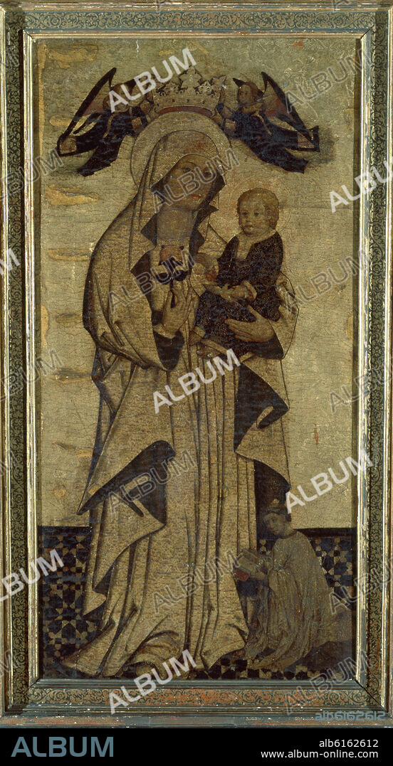 ANÓNIMO. VIRGEN DE LA ANTIGUA - HACIA 1500 - GOTICO - INFLUENCIA ITALO-BIZANTINA - PROCEDENTE DEL ANTIGUO HOSPITAL DE SEVILLA.
