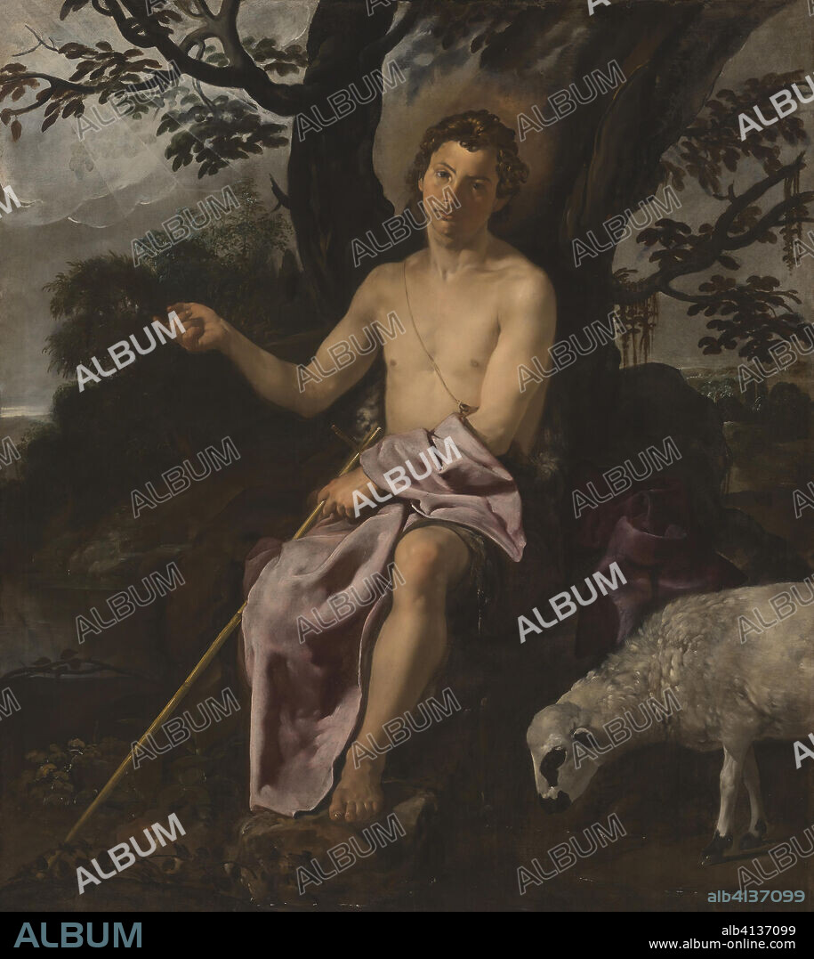 DIEGO VELAZQUEZ. Saint John the Baptist in the Wilderness. Attributed to Diego Velázquez; Spanish, 1599-1660. Date: 1622. Dimensions: 175.3 × 152.5 cm (69 × 60 in.). Oil on canvas. Origin: Seville.
