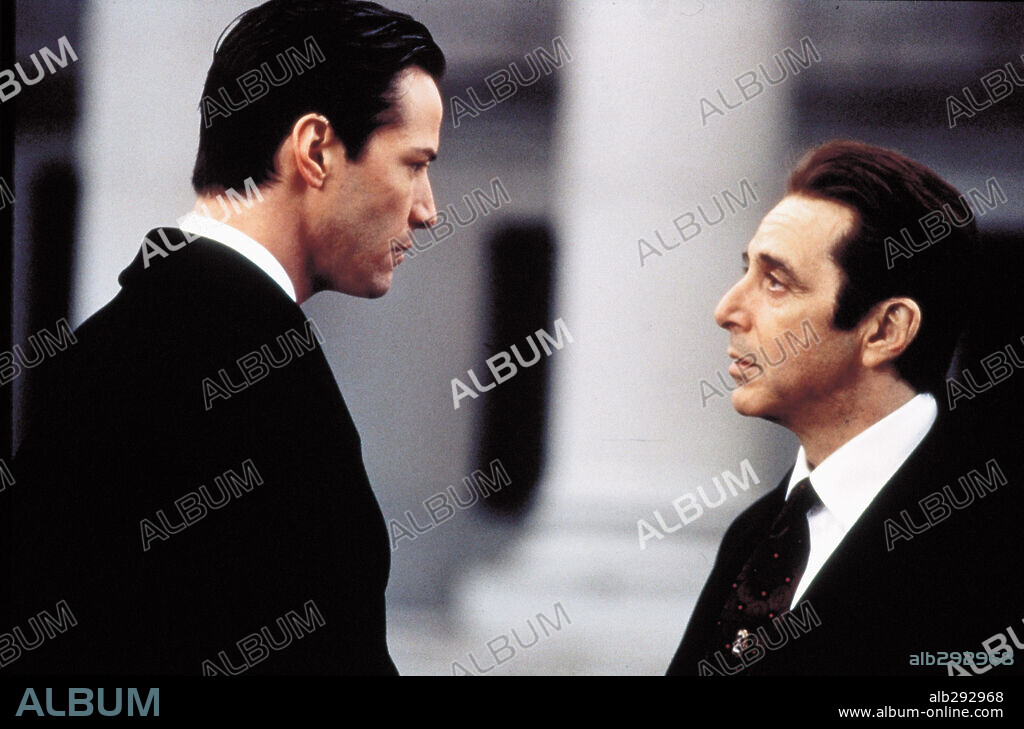 AL PACINO and KEANU REEVES in THE DEVIL'S ADVOCATE, 1997, directed by TAYLOR HACKFORD. Copyright MONARCHY ENT.