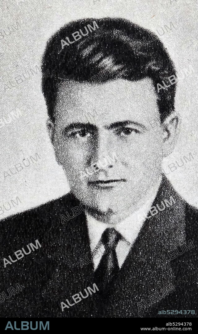 Klement Gottwald (1896 – 1953) Czechoslovak communist politician, who was the leader of the Communist Party of Czechoslovakia from 1929 until his death in 1953–titled as General Secretary until 1945 and as Chairman from 1945 to 1953. He was the first leader of Communist Czechoslovakia from 1948 to 1953.