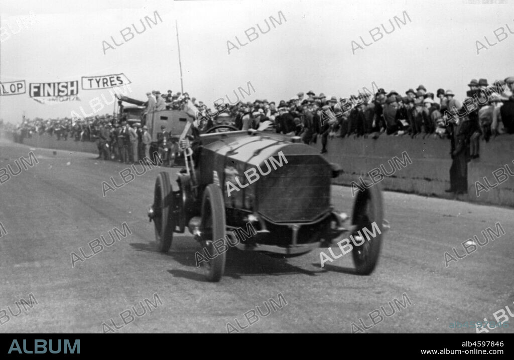 Chitty Chitty Bang Bang with Count Louis Zborowski at Southsea speed trials.