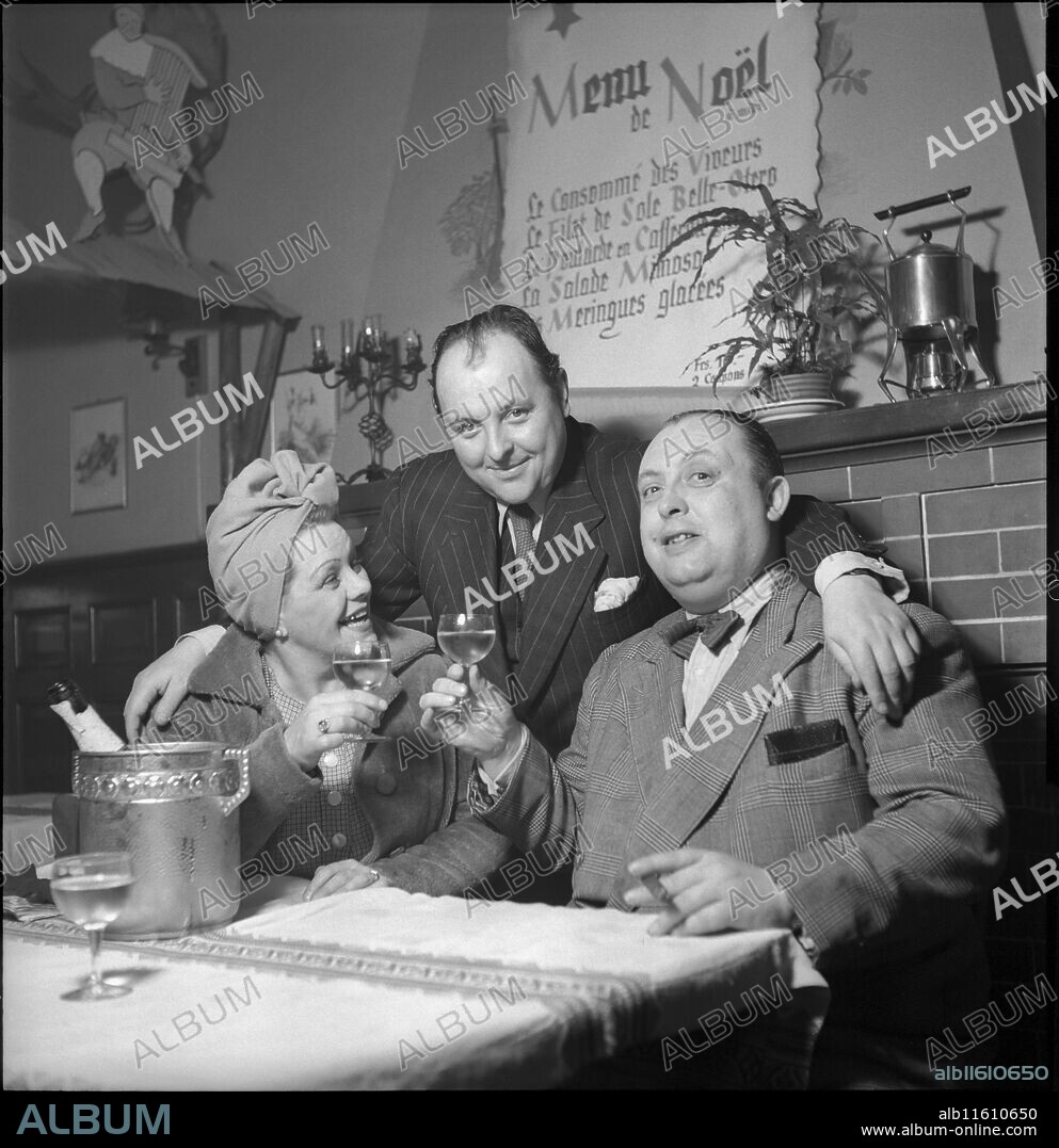 Raymonde Sartène, Vico Rigassi and Lucien Ambreville. Lausanne 1945.