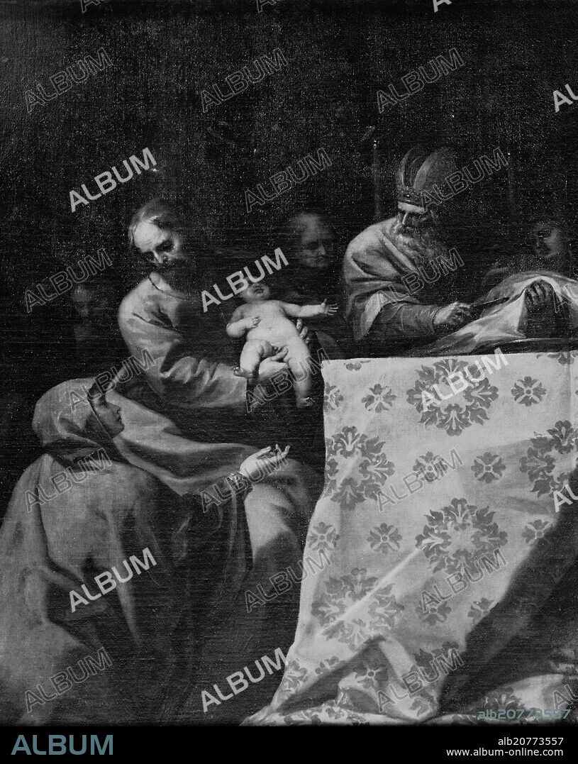 ALONSO CANO. CIRCUNCISION - RETABLO DEL NOMBRE DE JESUS - SIGLO XVII - FOTOGRAFIA EN BLANCO Y NEGRO - AÑOS 60.