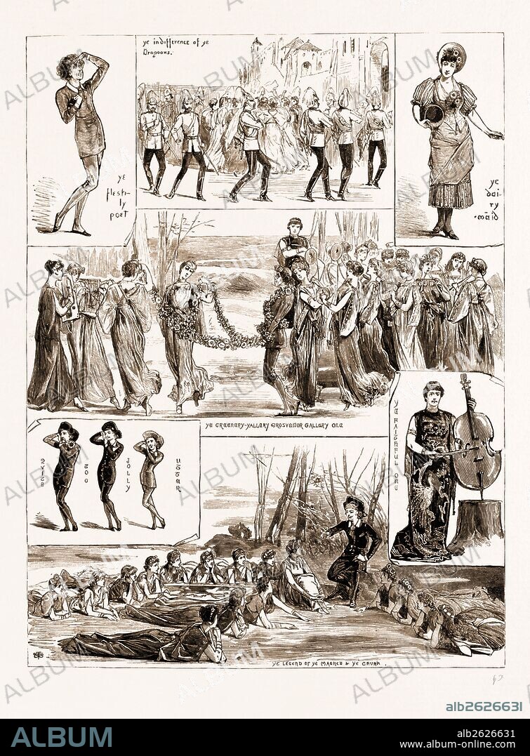 MESSRS. GILBERT AND SULLIVAN'S NEW COMIC OPERA "PATIENCE," AT THE OPERA COMIQUE, 1881.