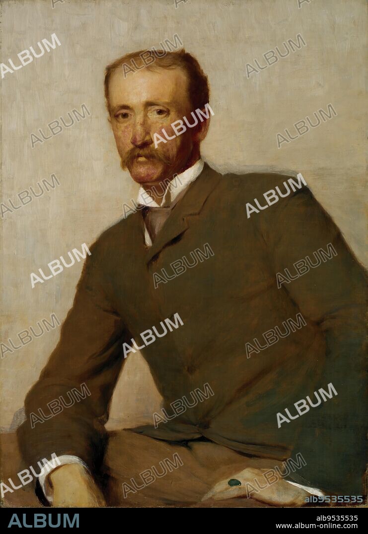 THOMAS HOVENDEN. Portrait of Frank Hamilton Cushing. Date: 1890. oil on canvas.