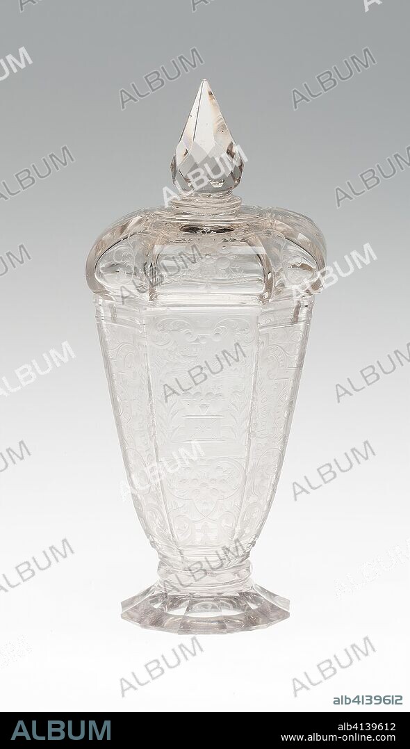 Covered Friendship Goblet (Pokal). Germany, Schleswig. Date: 1725-1735. Dimensions: 17.8 x 5.6 cm (7 x 2 3/16 in.). Glass. Origin: Schleswig.