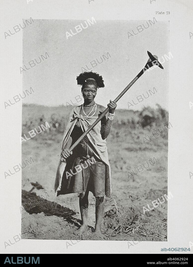 DUDLEY KIDD. A Zulu woman hoeing. The Essential Kafir ... With one hundred full-page illustrations by the author. London : Adam & Charles Black, 1904. Source: 10096.h.20 plate 73.