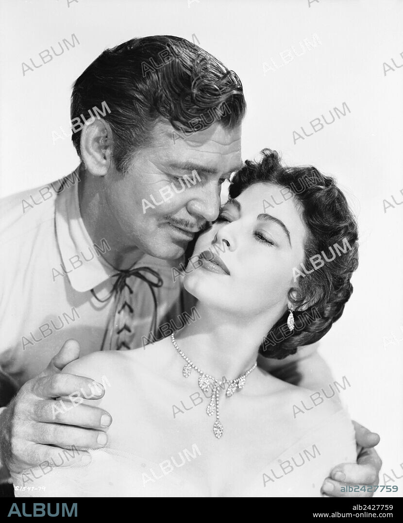AVA GARDNER y CLARK GABLE en ESTRELLA DEL DESTINO, 1952 (LONE STAR), dirigida por VINCENT SHERMAN. Copyright M.G.M.