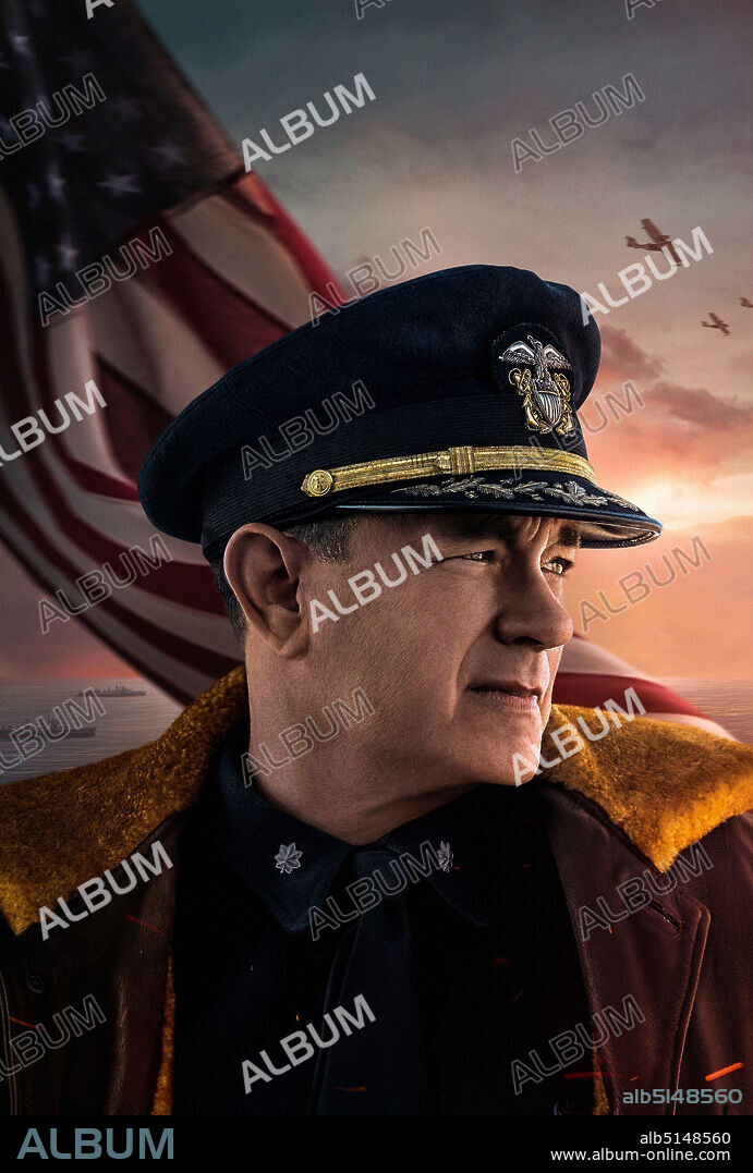 TOM HANKS dans USS GREYHOUND: LA BATAILLE DE L'ATLANTIQUE, 2020 (GREYHOUND), réalisé par AARON SCHNEIDER. Copyright SPE / Stage 6 Films / Playtone.