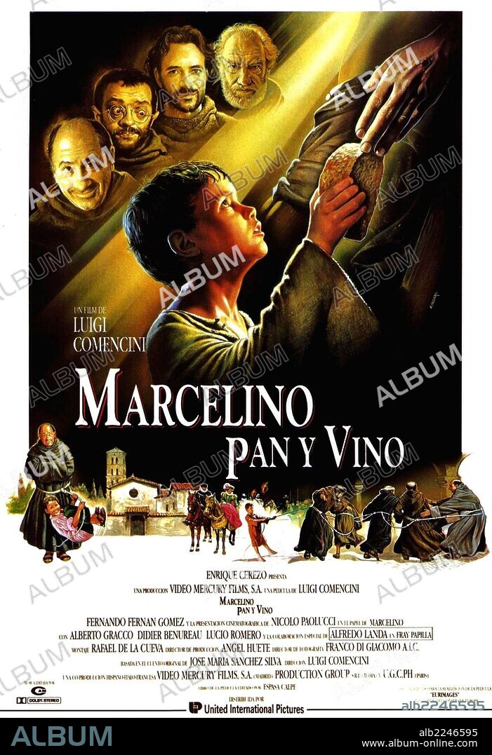 Poster de MARCELINO, PAN Y VINO, 1991 (MARCELLINO), dirigida por LUIGI COMENCINI.