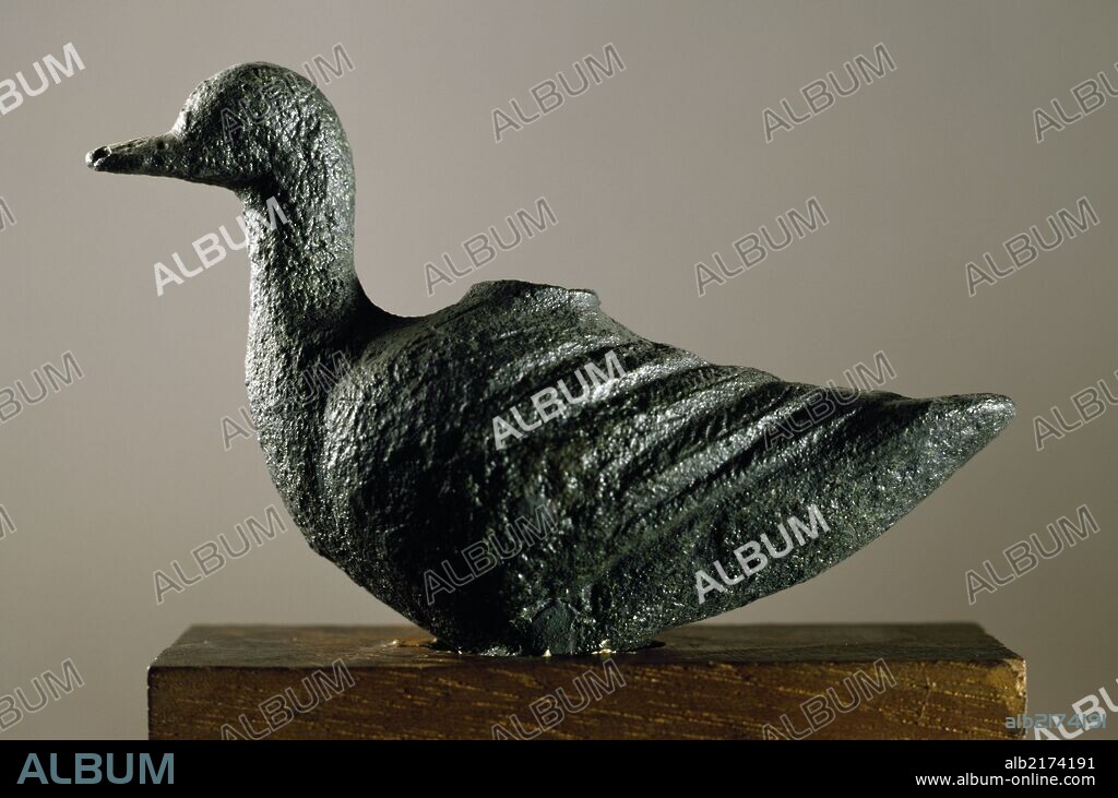 Duck bronze statue. Egyptian Civilisation, Late Period.