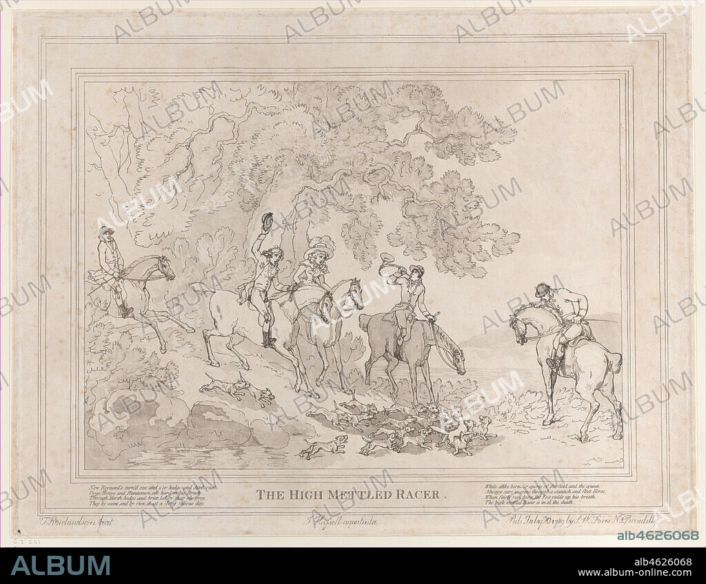 JOHN HASSELL. The Hunter (from The Life of a Racehorse, or The High-Mettled Racer), July 20, 1789.