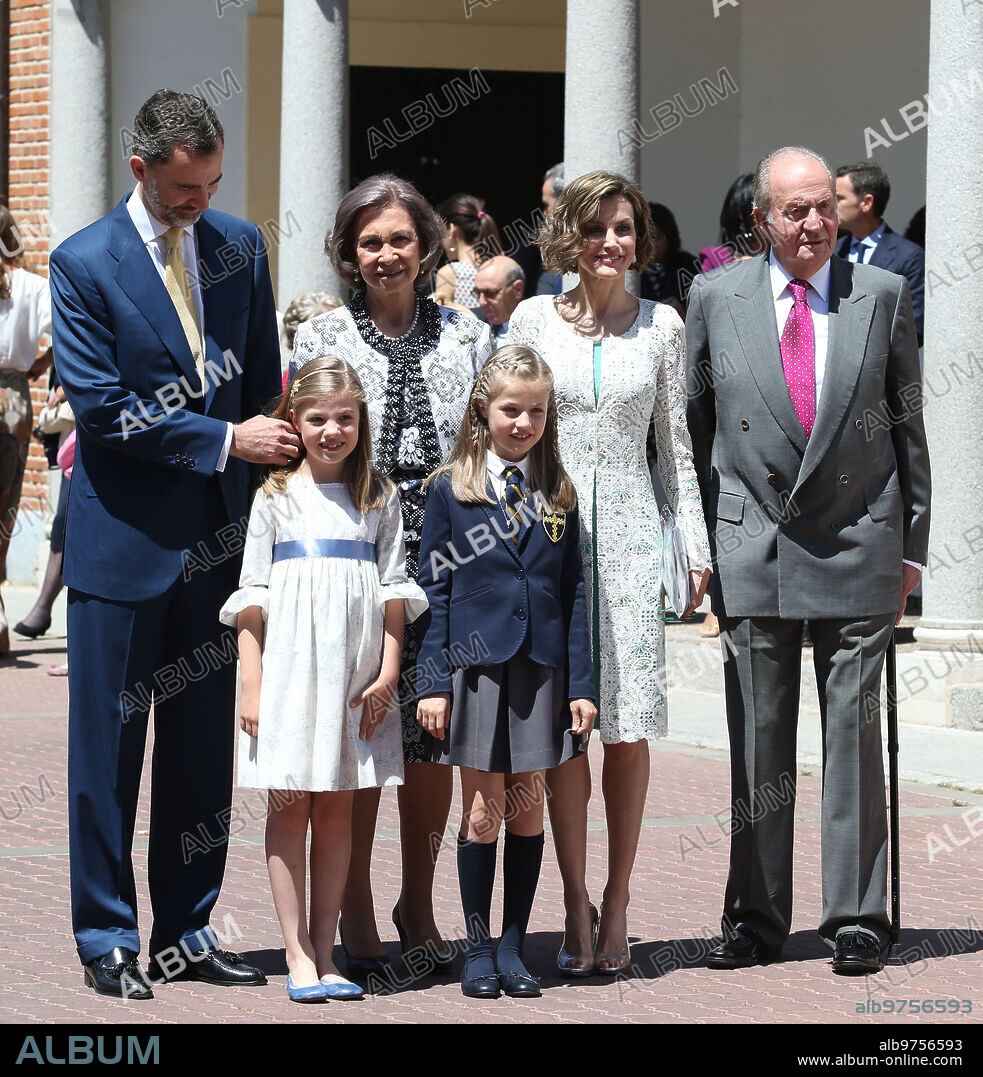 Madrid, 20/05/2015. Ss.Mm: los Reyes en la primera comunión de su Hija la Princesa Leonor. Foto: Ernesto agudo Archdc.