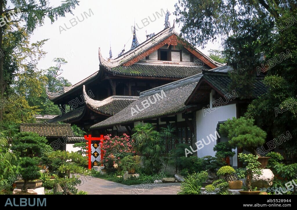 Du Fu (Dù Fu; Wade–Giles: Tu Fu, 712–770) was a prominent Chinese poet of the Tang Dynasty. Along with Li Bai (Li Bo), he is frequently called the greatest of the Chinese poets. In 759 Du Fu moved to Chengdu, built a thatched hut near the Flower Rinsing Creek and lived there for four years. The 'thatched hut' period was the peak of Du Fu's creativity. He wrote two hundred and forty poems, among them: 'My Thatched Hut was torn apart by Autumn Wind' and 'The Prime Minister of Shu'. Chengdu, known formerly as Chengtu, is the capital of Sichuan province in Southwest China. In the early 4th century BC, the 9th Kaiming king of the ancient Shu moved his capital to the city's current location from today's nearby Pixian.