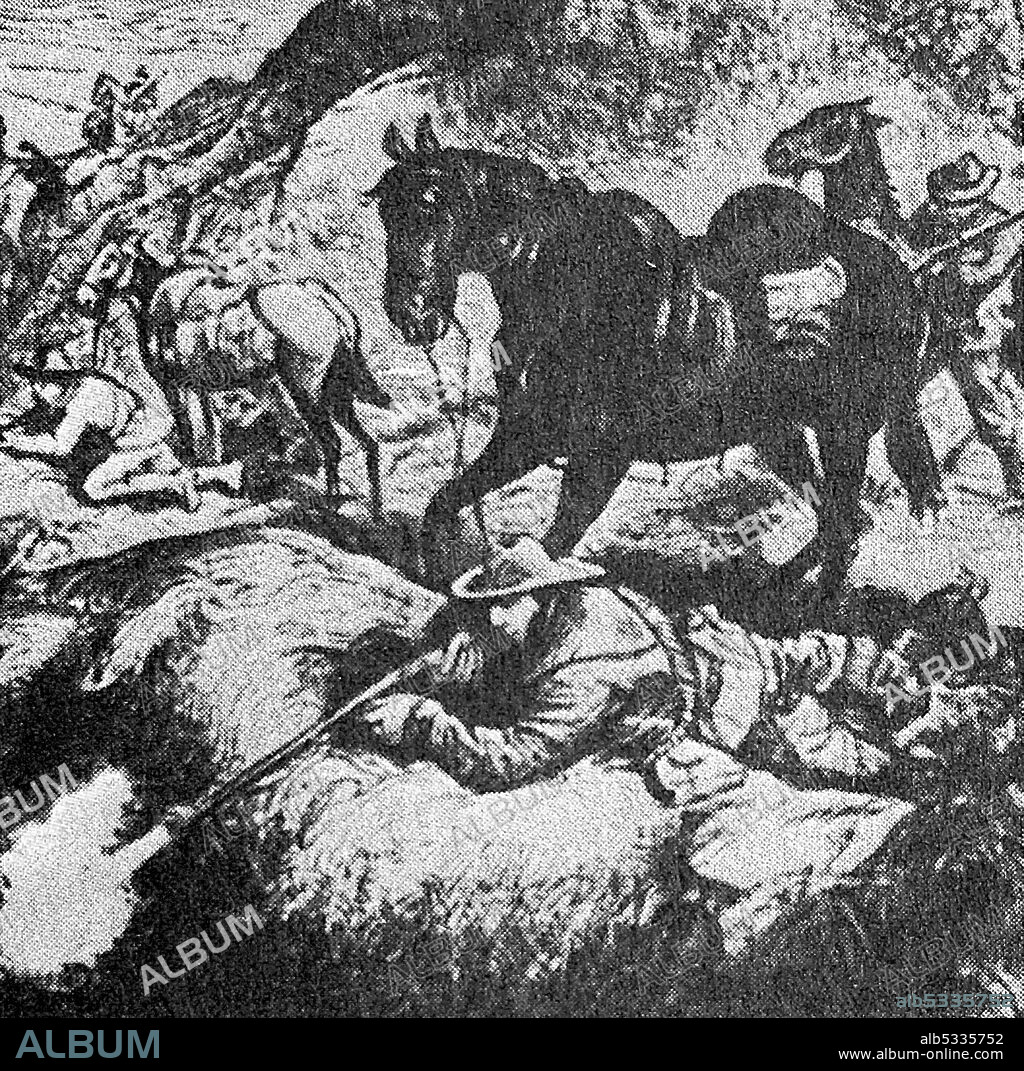 The Second Boer War (1899 - 1902), fought between the British Empire and two independent Boer states, the South African Republic (Republic of Transvaal) and the Orange Free State, over the Empire's influence in South Africa.