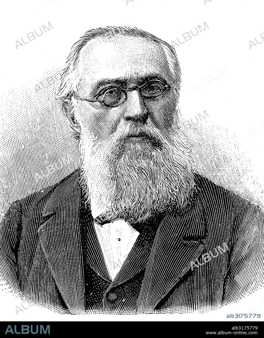 Carl philipp euler, 1828 - 1901, german gymnastics teacher and writer, wood engraving, 1880.