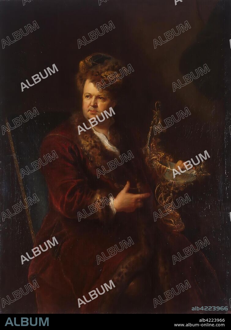 ANTOINE PESNE. 'Portrait of Johann Melchior Dinglinger'. Germany, Circa 1721. Dimensions: 149x110 cm.