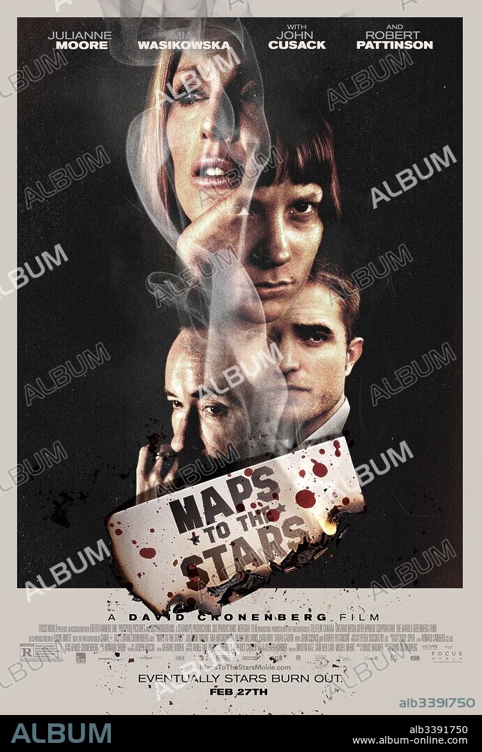 Poster de MAPS TO THE STARS, 2014, dirigida por DAVID CRONENBERG. Copyright SBS PRODUCTIONS.
