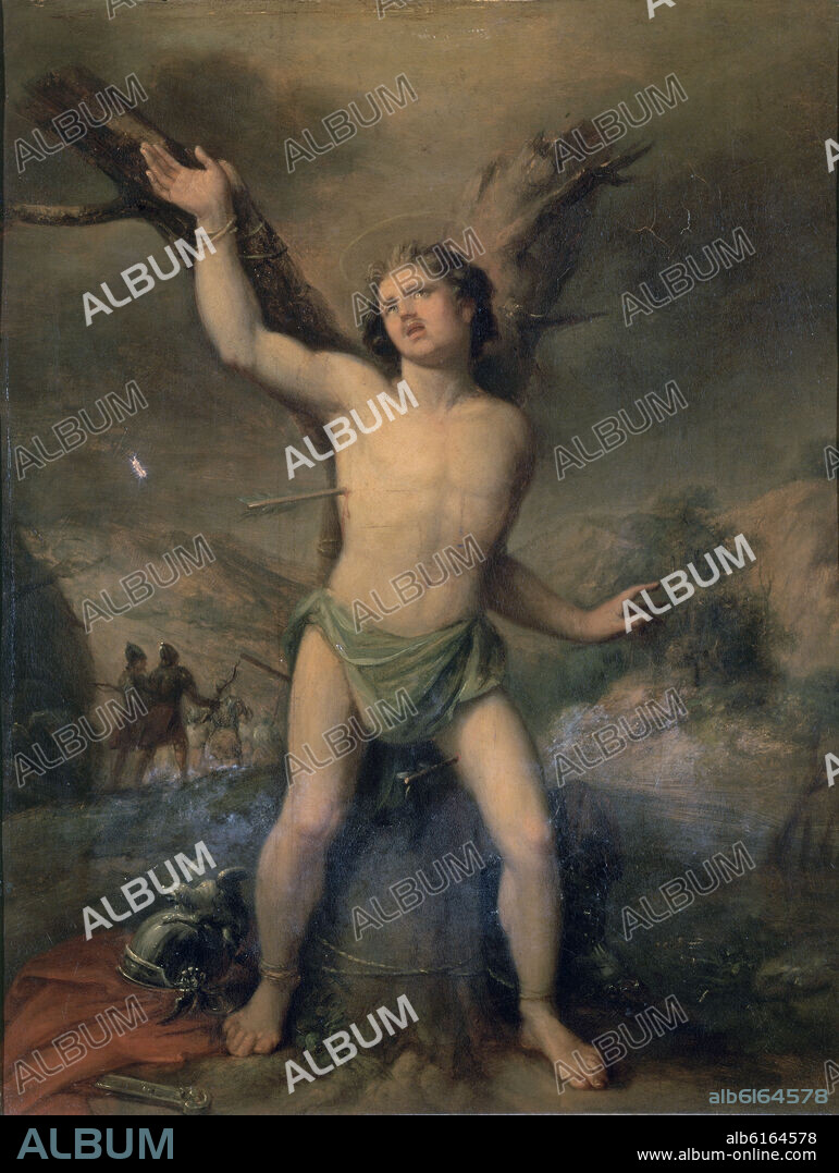 FRANCISCO DE ZURBARAN (attributed). SAN SEBASTIAN MARTIR - SIGLO XVII - BARROCO ESPAÑOL.