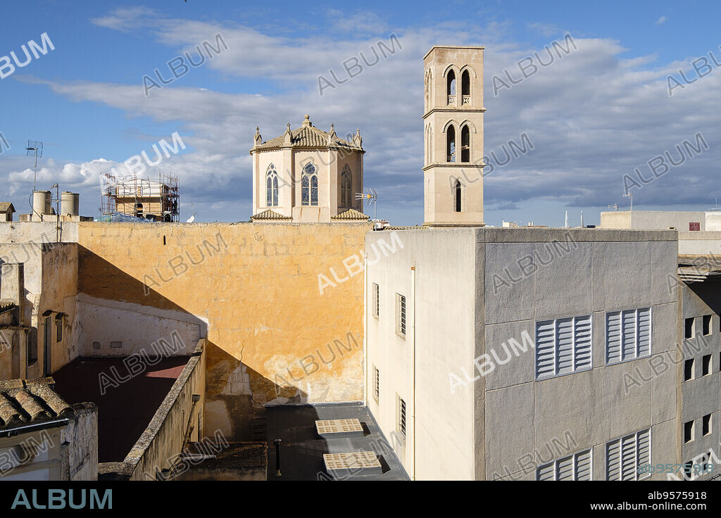 iglesia de Sant Alfons y escuela Cooperativa "Es LLedoner", Felanitx, Mallorca, balearic islands, Spain.