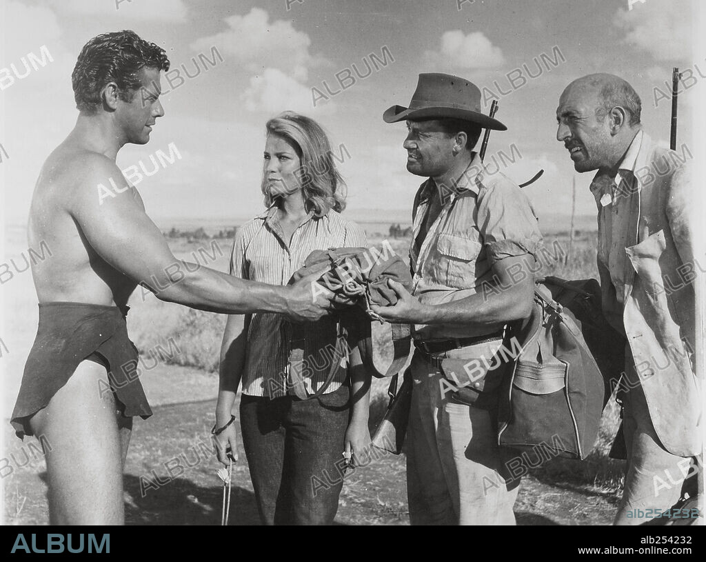 GORDON SCOTT in TARZAN THE MAGNIFICENT, 1960, directed by ROBERT DAY. Copyright PARAMOUNT PICTURES.