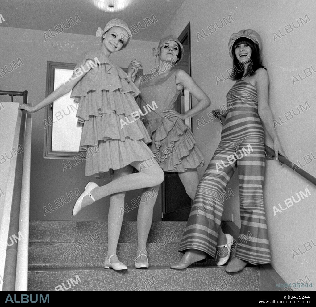 Göteborg 1967-03-06 - Mode detta år - tv Ulla Johansson sedermera Ulla Carlberg *** Local Caption *** GT. KAMERAREPORTAGE.