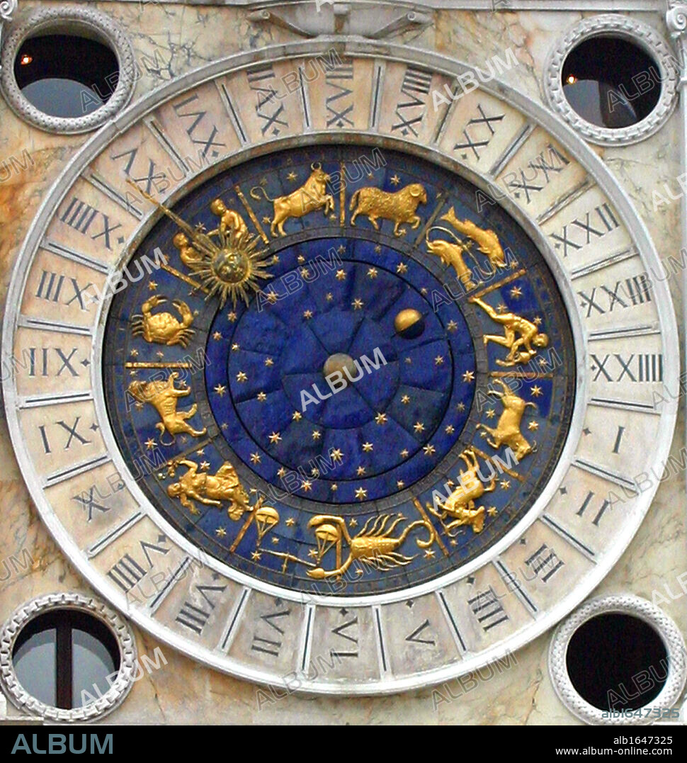 St Mark's Astrological Clock is housed in the St Mark's Clock tower, on St Mark's Square in Venice. The first clock housed in the tower was built and installed by Gian Paulo and Gian Carlo Rainieri, father and son, between 1496 and 1499.