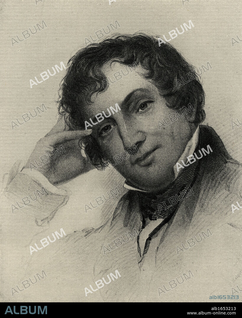 Washington Irving, 1783-1859. American writer. From the book "The International Library of Famous Literature".Published in London 1900. Volume XV.